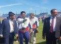 নারী ক্রিকেট দলের খেলা দেখতে মাঠে ওয়াকার-উজ-জামান