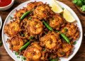জনপ্রিয় বাঙালি স্ন্যাক্স চিংড়ি পিঁয়াজু