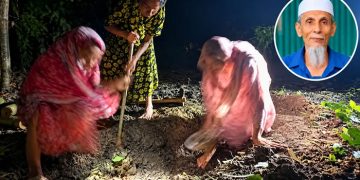 সাঈদীর মামলার বাদীর দাফন, কবর খুঁড়লেন মেয়ে-বোন