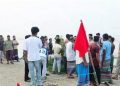 শরীয়তপুরে পদ্মার বাঁধে ফাটল, ২০ মিটার অংশ নদীগর্ভে বিলীন