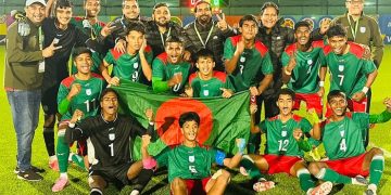 রাতুলের গোলে গ্যাবনকে হারিয়ে ফাইনালে বাংলাদেশ